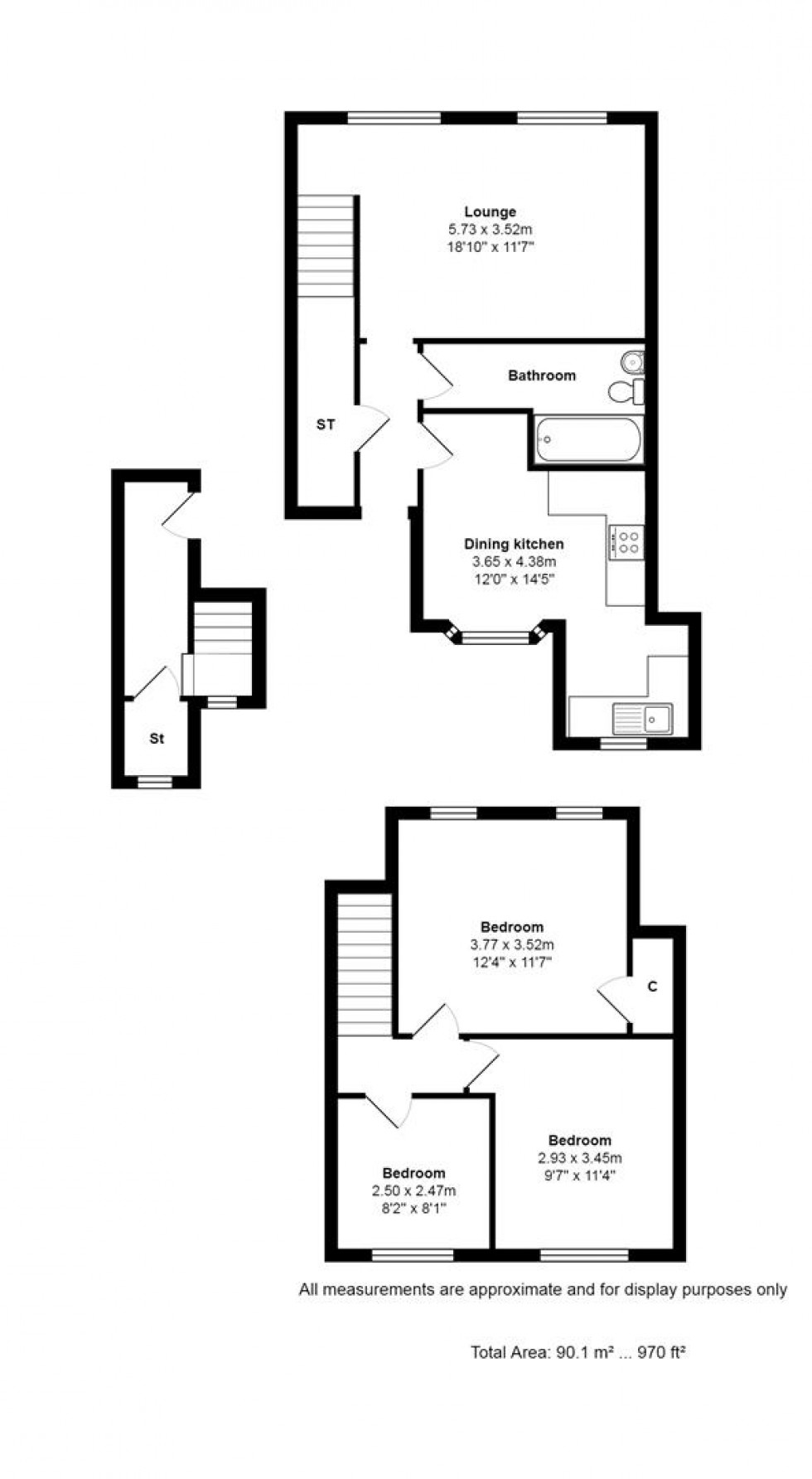 Floorplan for 7C Loan, Hawick