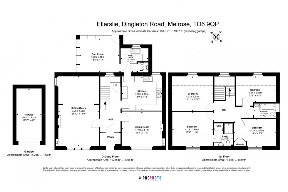 Floorplan for Dingleton Road, Melrose