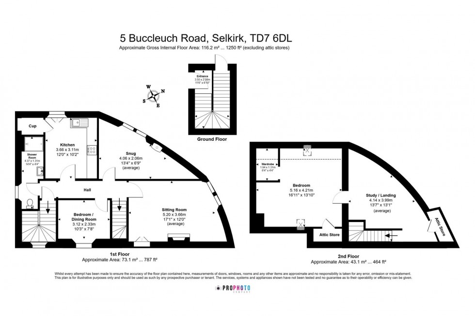 Floorplan for 5 Buccleuch Road, Selkirk