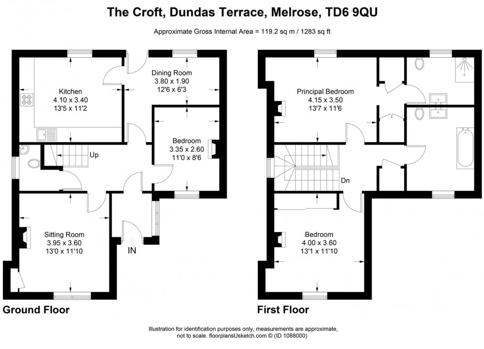 Floorplan for Dundas Terrace, Melrose