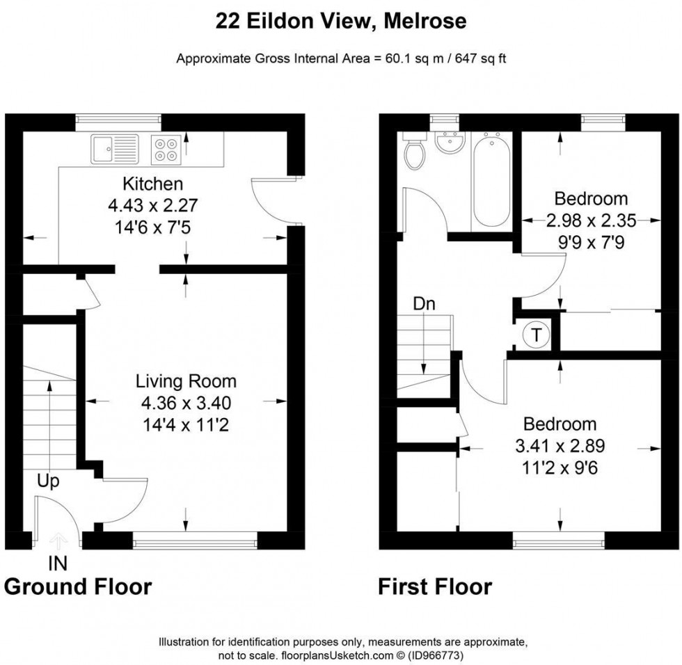 Floorplan for 22 Eildon View, Melrose