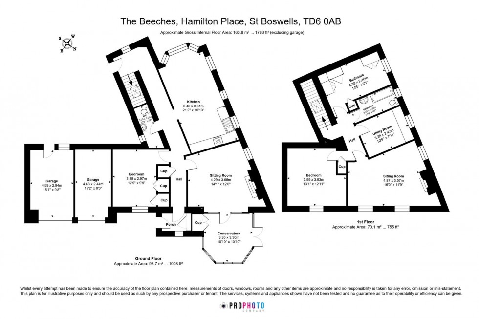 Floorplan for The Beeches, St. Boswells, Melrose