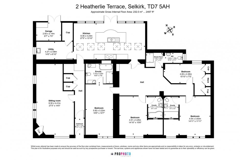 Floorplan for 2 Heatherlie Terrace, Selkirk