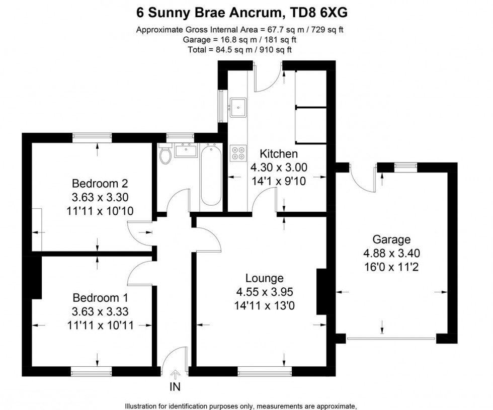 Floorplan for 6 Sunny Brae, Ancrum