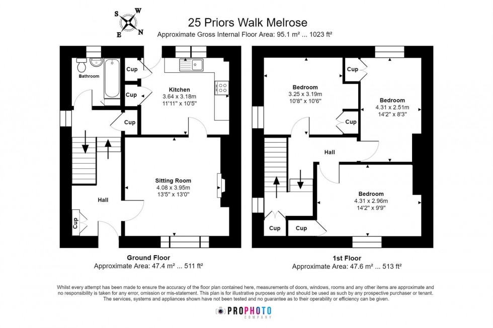 Floorplan for 25 Priors Walk, Melrose