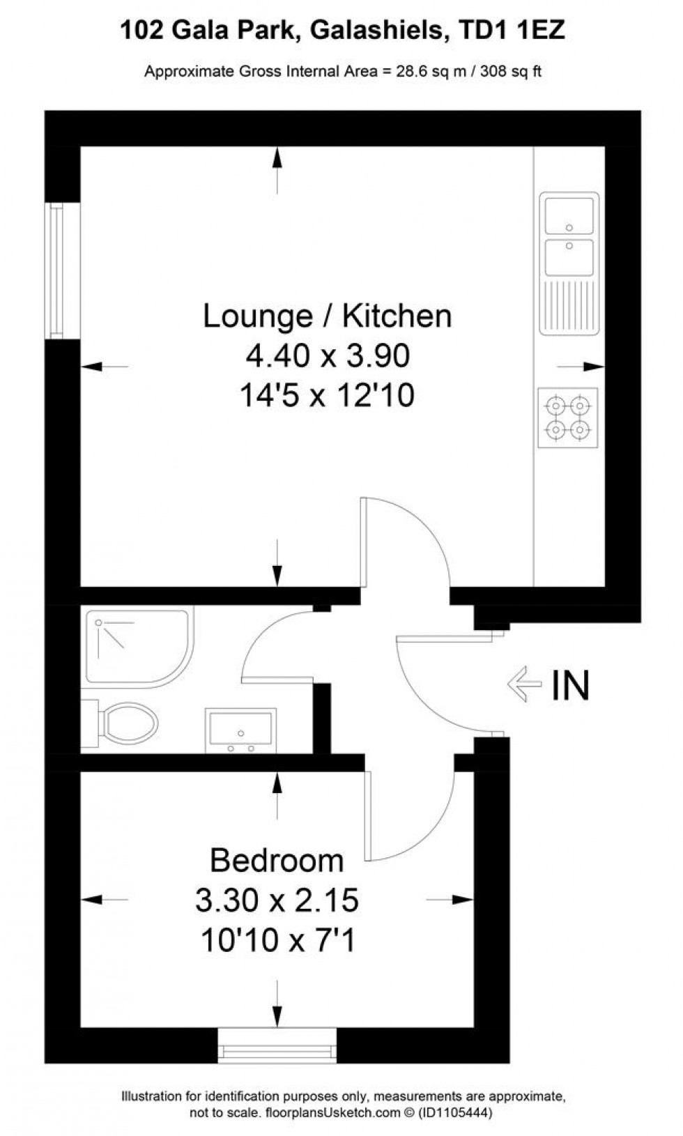 Floorplan for Gala Park, Galashiels