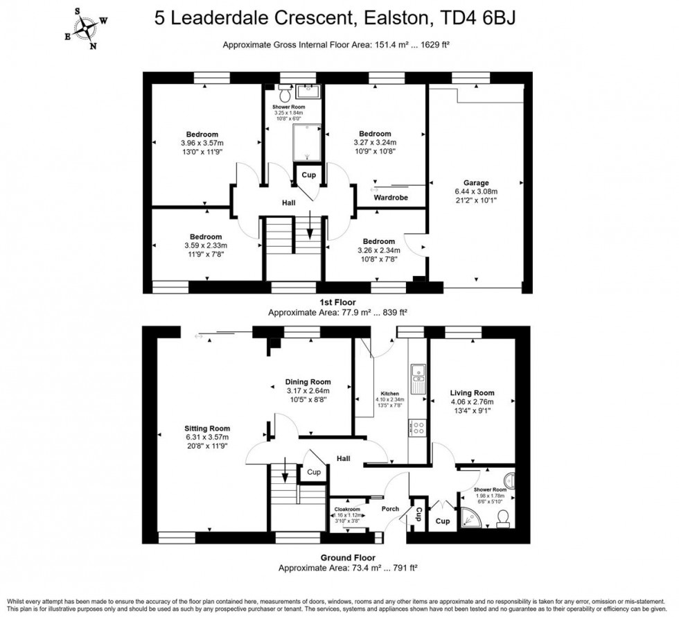 Floorplan for 5 Leaderdale Crescent, Earlston