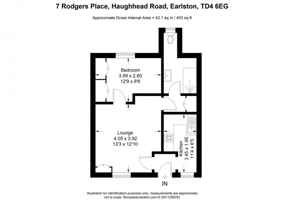 Floorplan for 7 Rodgers Place, Haughhead Road, Earlston