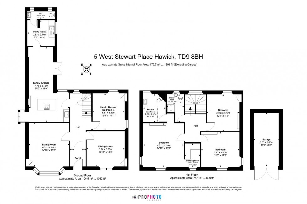 Floorplan for 5 West Stewart Place, Hawick