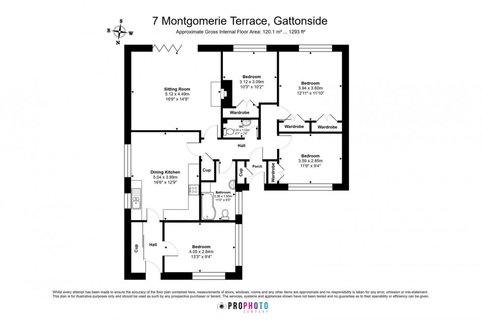 Floorplan for 7 Montgomerie Terrace, Gattonside, Melrose