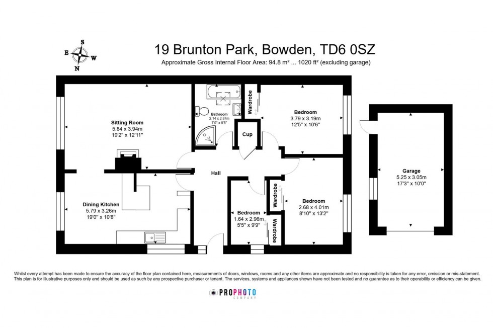 Floorplan for 19 Brunton Park, Bowden, Melrose