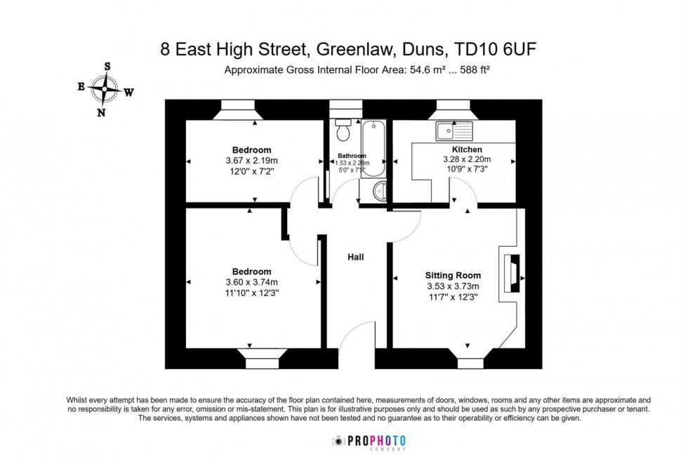 Floorplan for East High Street, Greenlaw, Duns