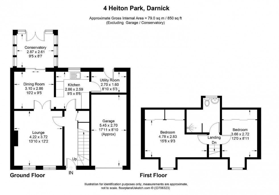 Floorplan for 4 Heiton Park, Darnick, Melrose