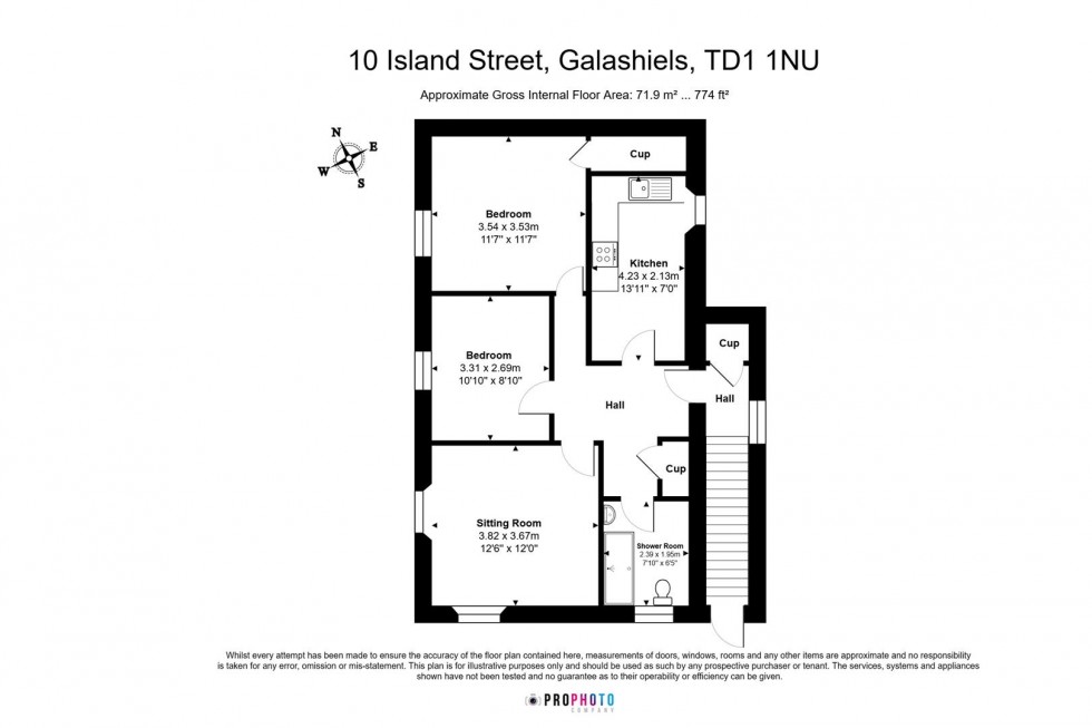 Floorplan for Island Street, Galashiels