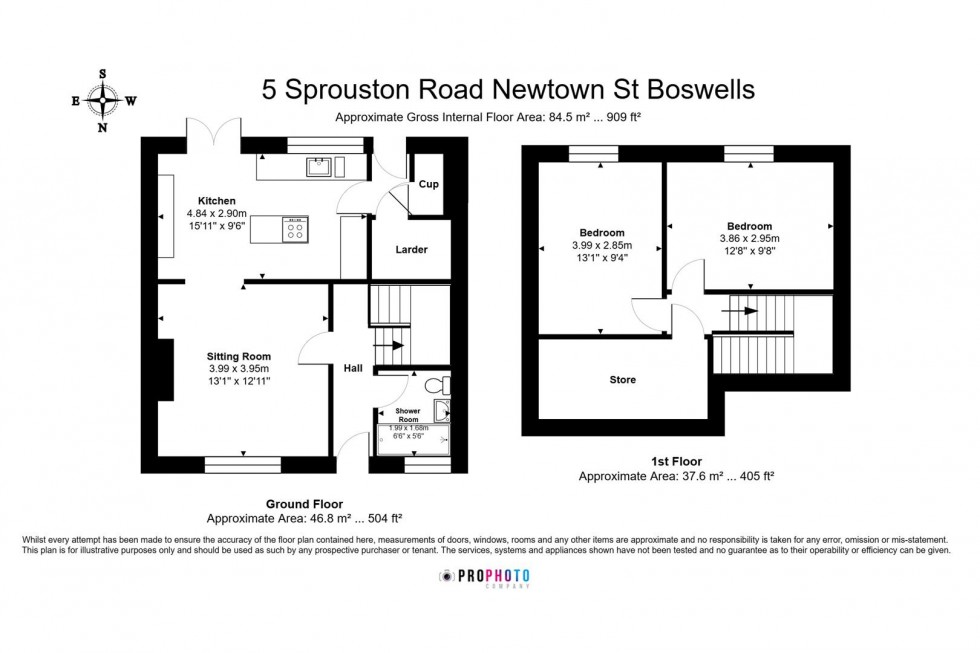 Floorplan for Sprouston Road, Newtown St. Boswells