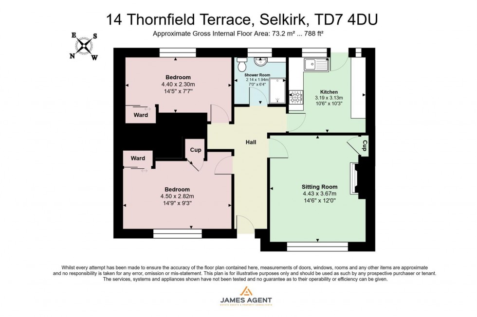 Floorplan for 14 Thornfield Terrace, Selkirk