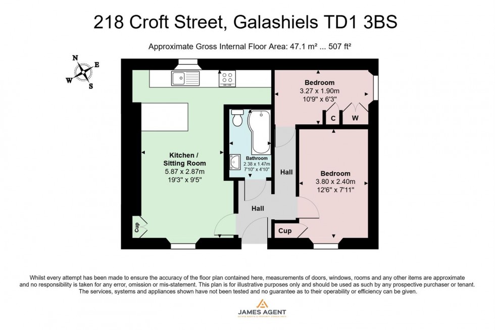 Floorplan for 218 Croft Street, Galashiels