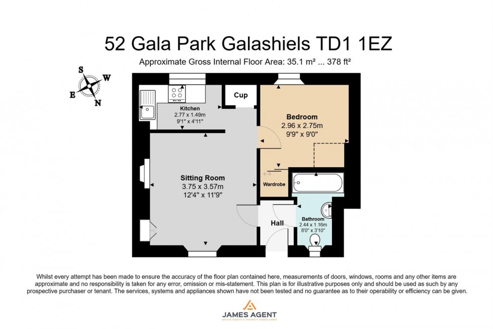 Floorplan for Gala Park, Galashiels