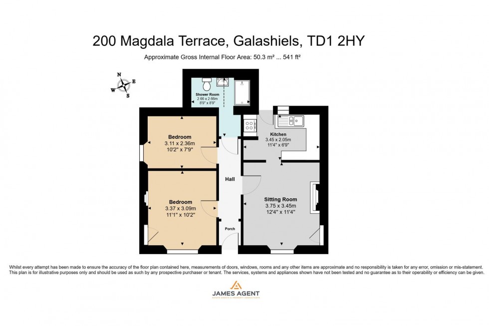 Floorplan for 200 Magdala Terrace, Galashiels