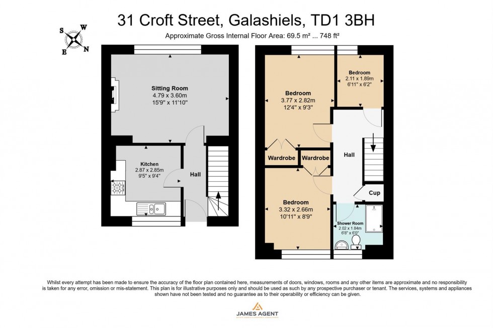 Floorplan for Croft Street, Galashiels